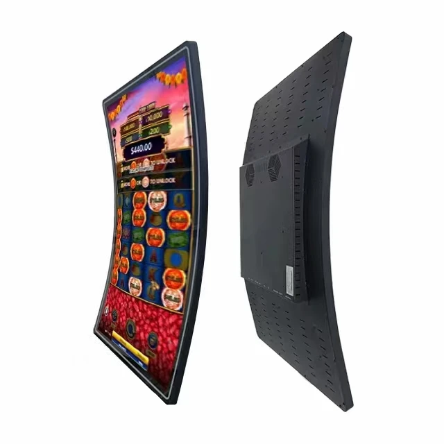 18.5 27 32 43 inch vending machine monitor J/C/S-type curved ips capacitive multi touch screen for skill game cabinet