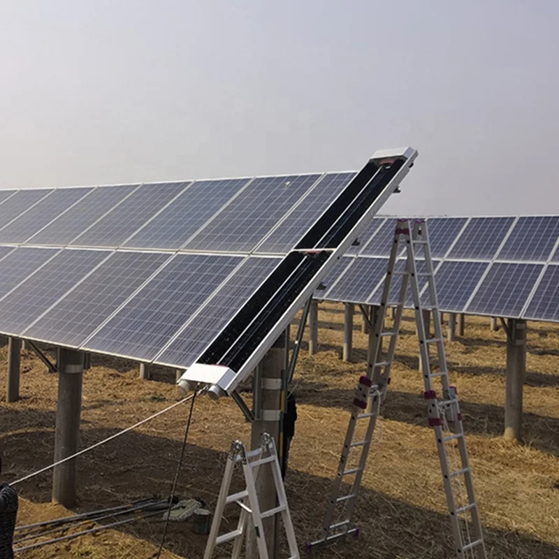 SOEASY automatic pv modules washing machine cleaning brush robot for solar panel