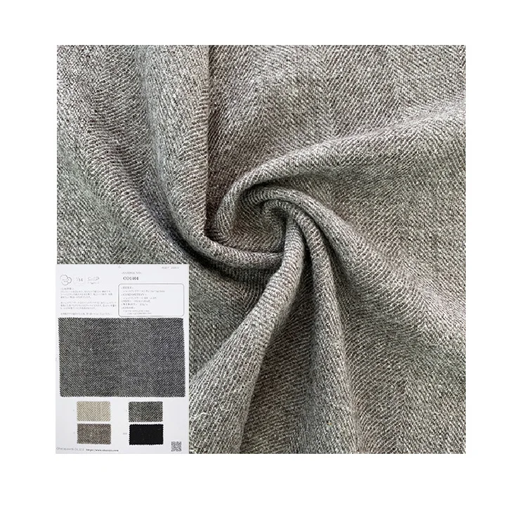 
Herringbone winter 20 linen 80 wool suit fabric women for clothing OD1404 