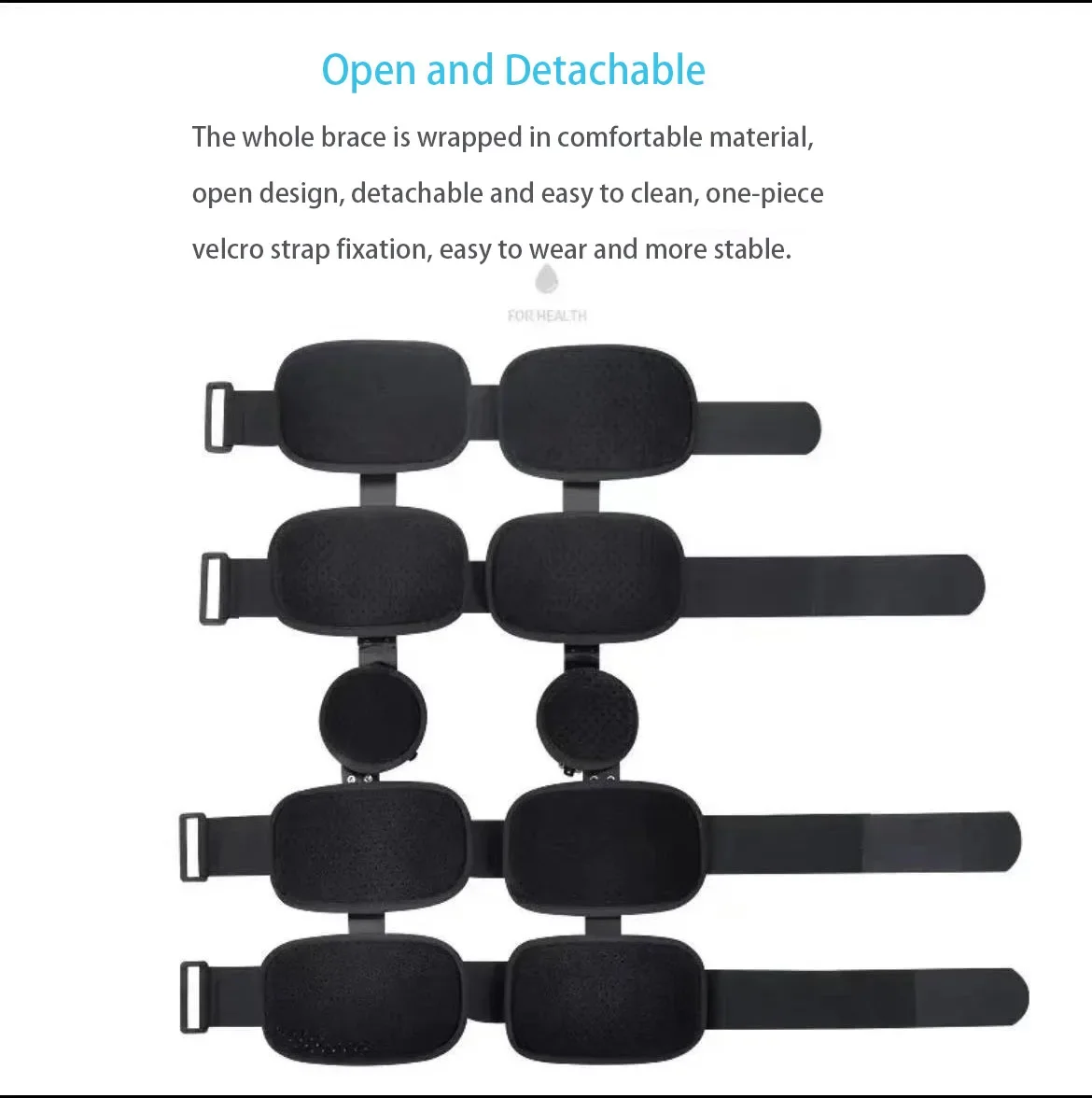 Professional Medical Orthopedic Leg Braces Adjustable Fracture Knee Support Thin Flexible Protective Device