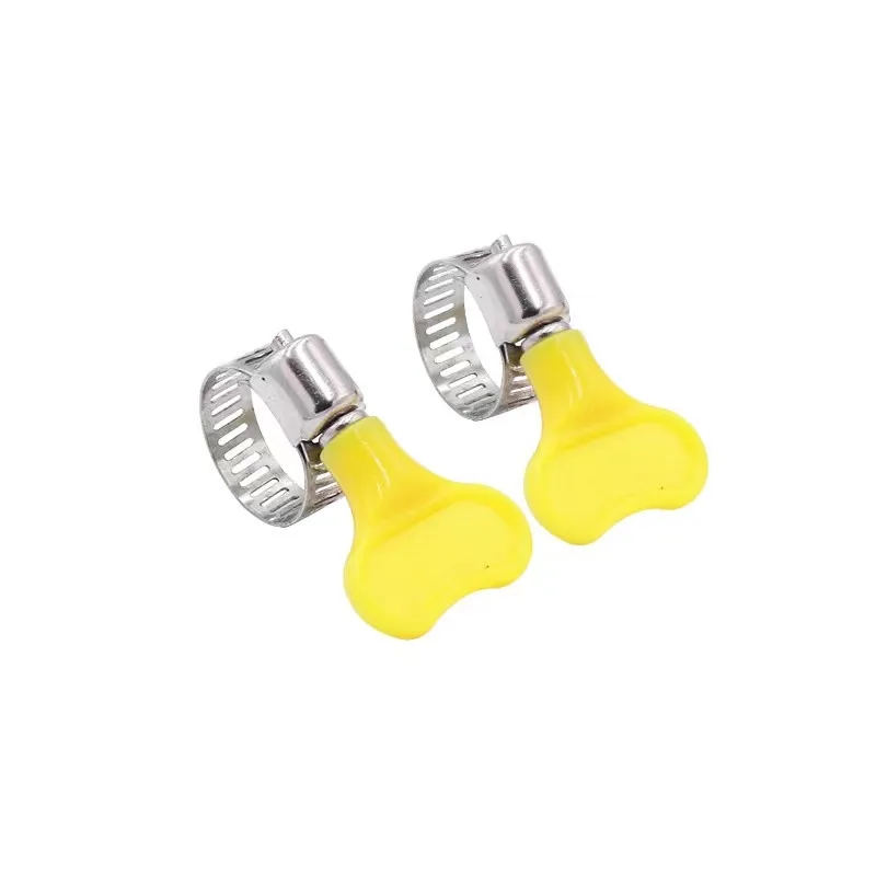 OEM spiral perforated hydraulic automatic machinery metal 3/4 british type breeze hose clamps