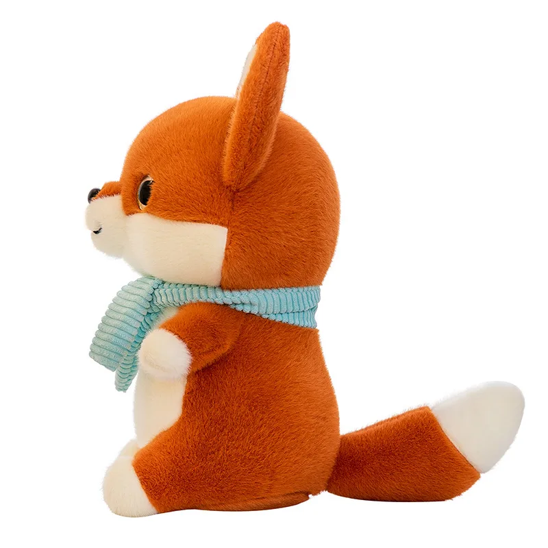 Popular Creative little scarf fox doll wholesale girls birthday gifts stuffed animals pillow