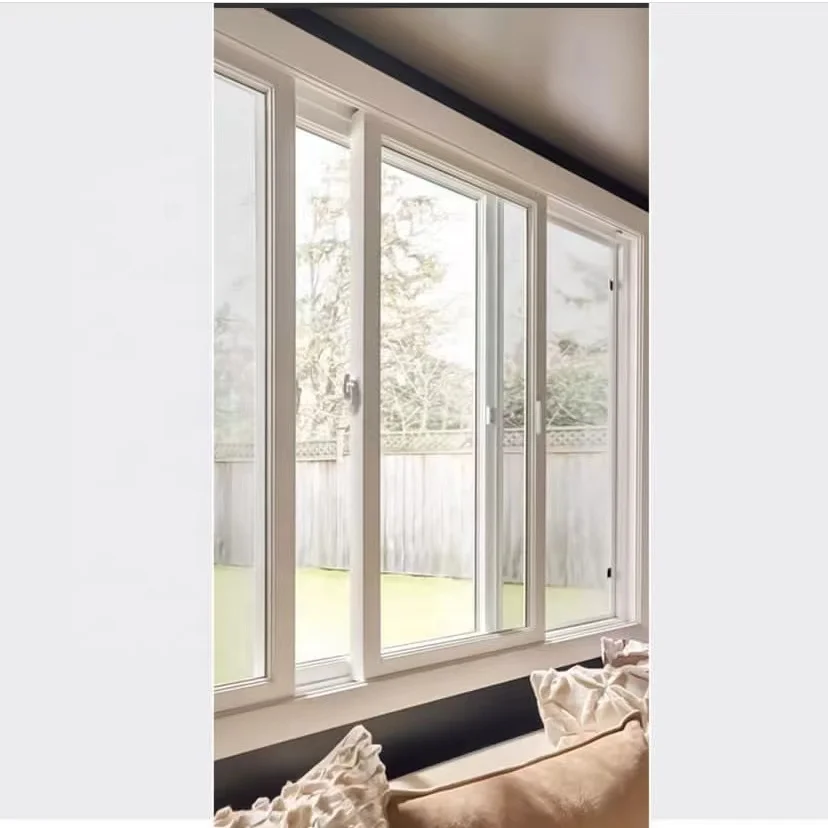 Upvc сборные рамы дома окна качели большие современные стеклянные