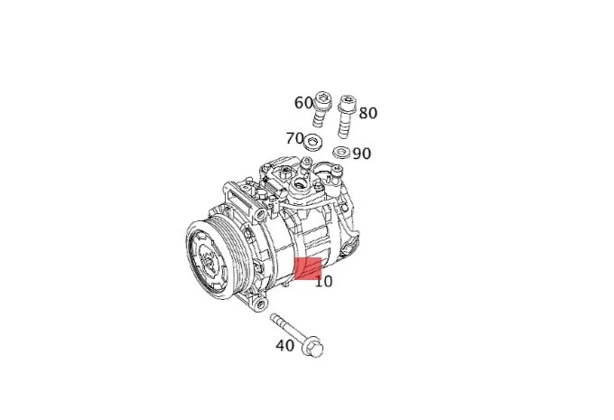 Компрессор кондиционера для Mercedes w164 W251 ML320 ML350 GL320 R350