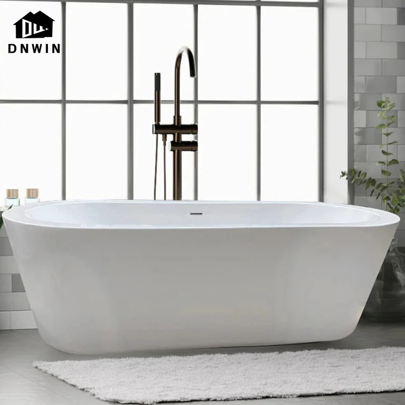 Bathroom tubs freestanding white acrylic bathtub factory price