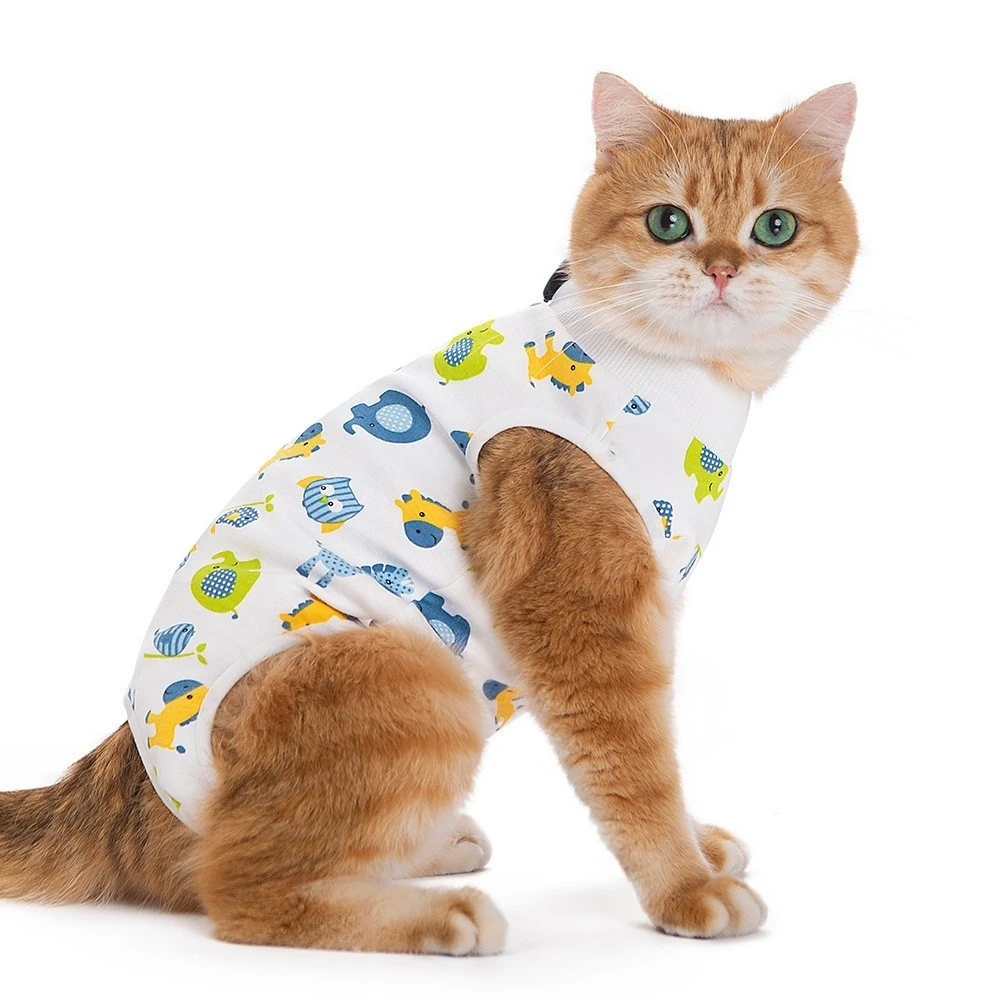 Cat neutering clothes Cat postpartum clothes spring and summer cat surgical clothes Anti-licking weaning
