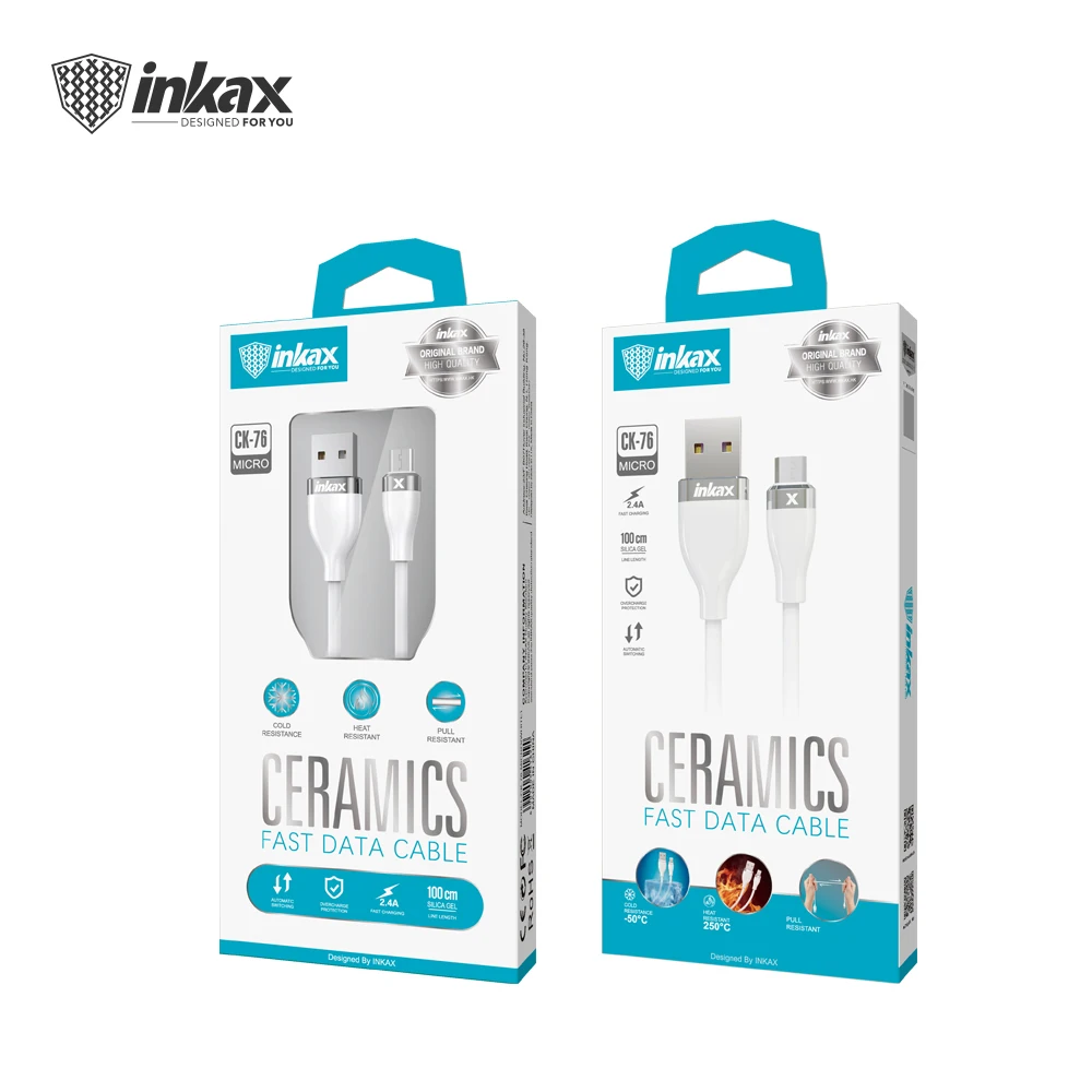 Inkax Hot Sale Cable CK-76 Model With TYPE C  IP MICRO  Fast charging