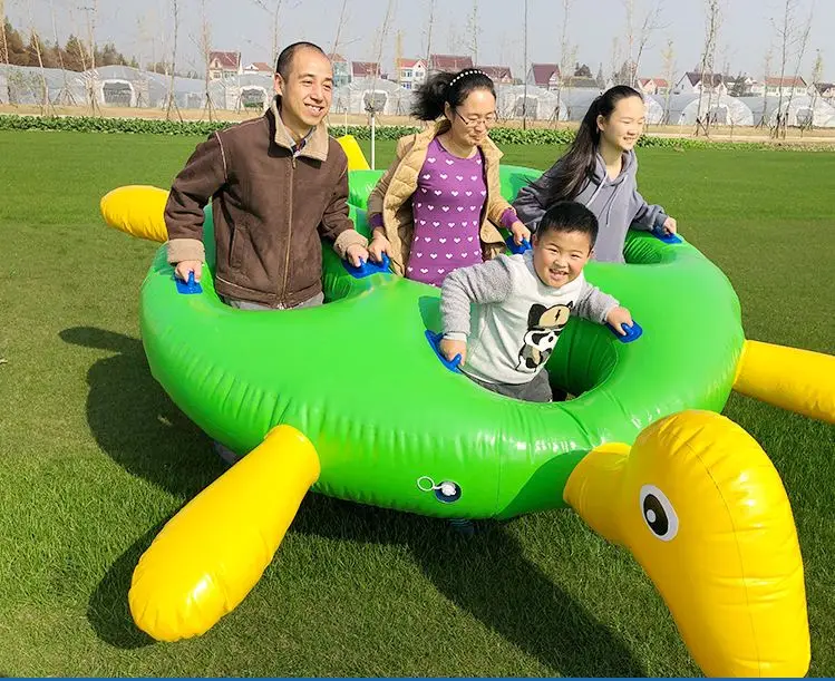 На открытом воздухе дети команда здания раздувные игры черепаха животных надувные и заяц гоночных игр