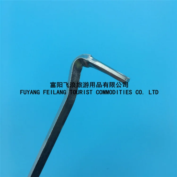 16cm 7-Shaped Iron Hook Outdoor Camping Nails Tent Pegs