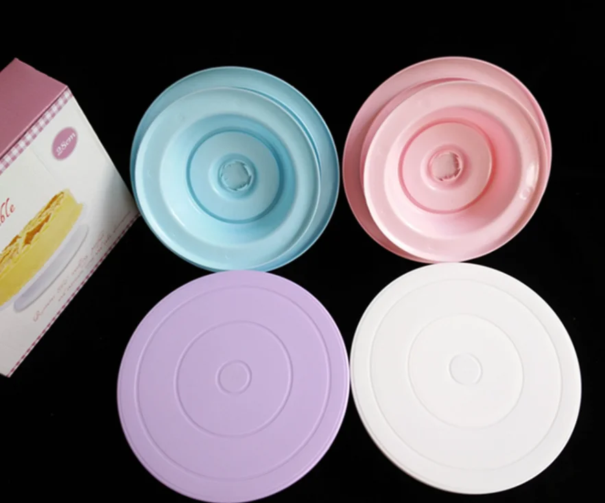 High style cake mounting table rotating light and stable cake turntable butter mounting turntable DIY baking tool