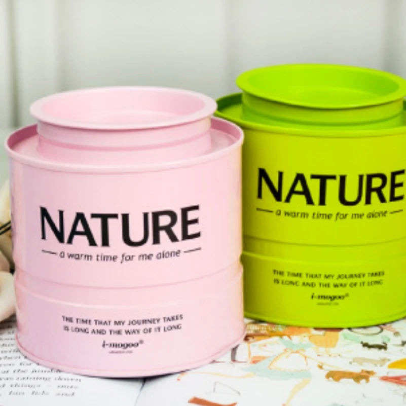 Customized Round Bulk Chinese Tea Tin With Lid Luxury Metal Packaging Box Food Grade Metal Tin Can For Tea