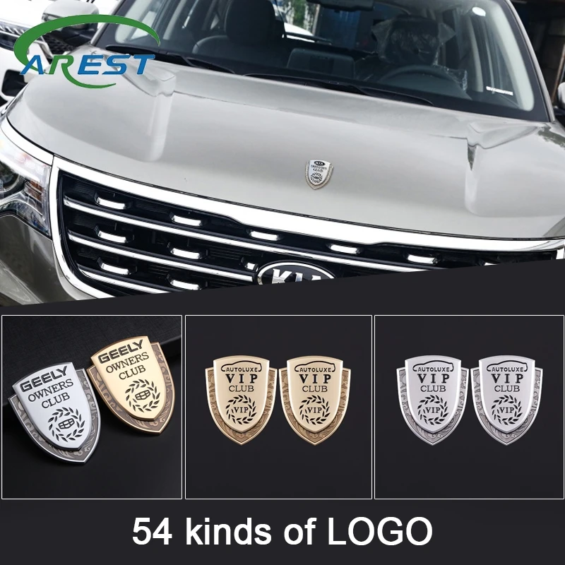 1PC 3D Car Styling Sticker Metal Emblem Rear Front Tailgate Badge for Skoda Ford Mitsubishi Dacia Toyota Hyundai Mazda Bmw Audi