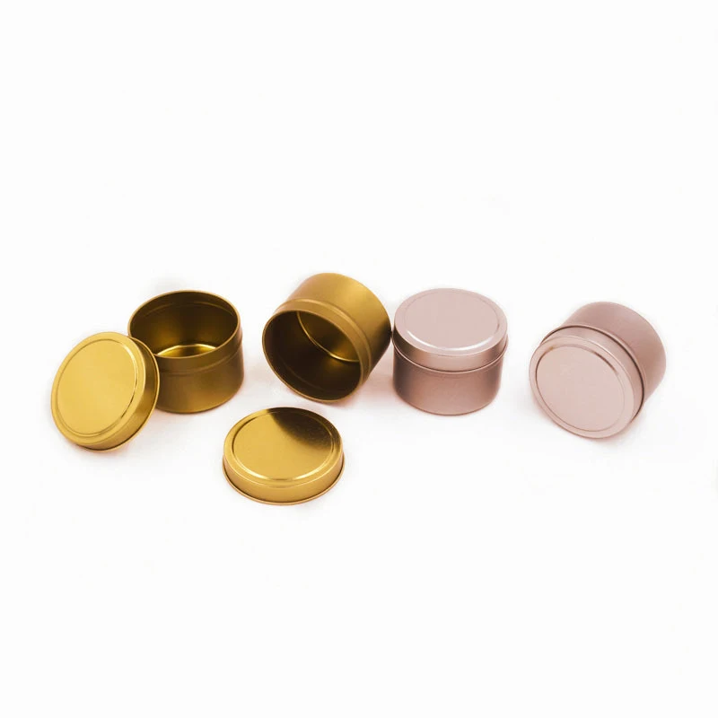 Goods In Stock Decorative Empty Copper Candle Tins 8oz Jar Box Container Wholesale