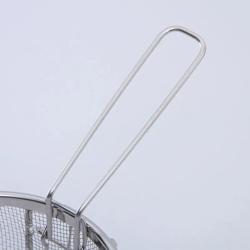Factory Manufacture Folable Fry Basket Stainless Steel Mesh Deep Fryer Basket