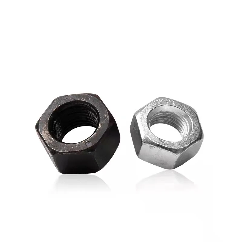 M8 M19 M20 M22 Din934 10 9 класс Метрическая тонкая Шестигранная гайка из углеродистой стали черная