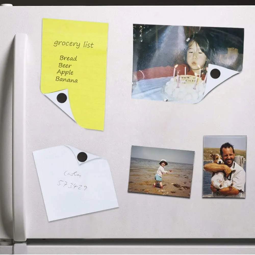 Peel & Stick Magnetic Sheets Self Adhesive Magnetic Squares Flexible Sticky Magnets