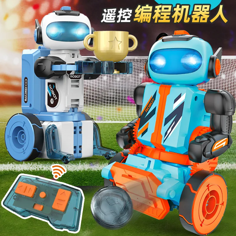 2.4GHz Remote Control Smart Robot 3 in 1 Shooting Bullets RC Programming Robot with Led Light