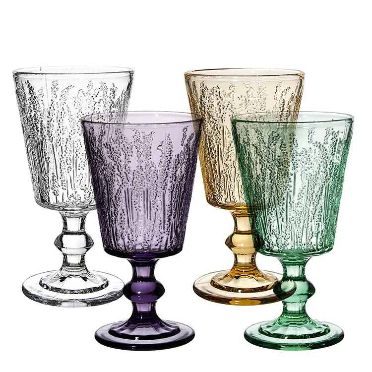 Coloured wholesale dessert glassware glass ice cream cup