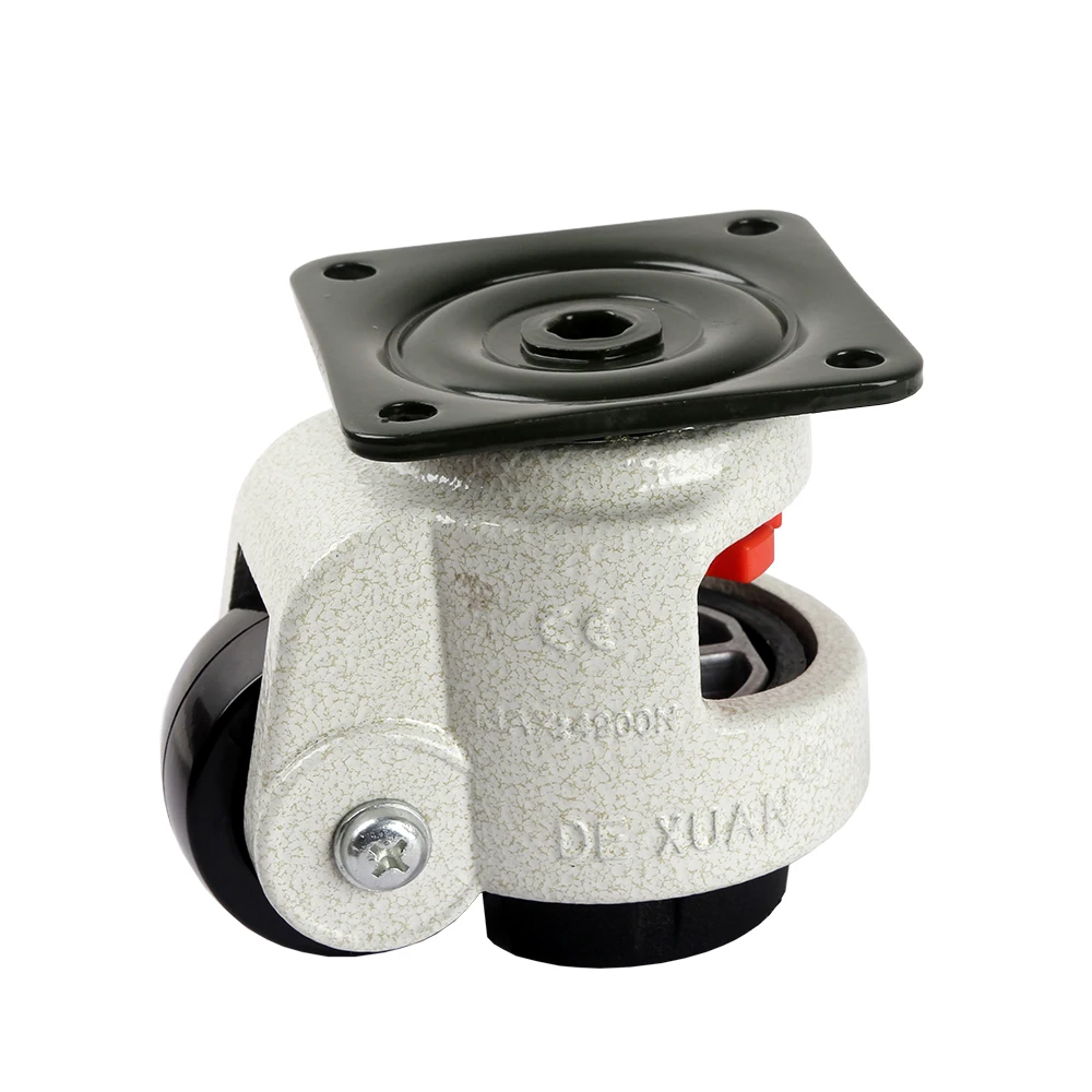 Heavy Duty Nylon Wheel Leveling Adjustable Castors Wheel White