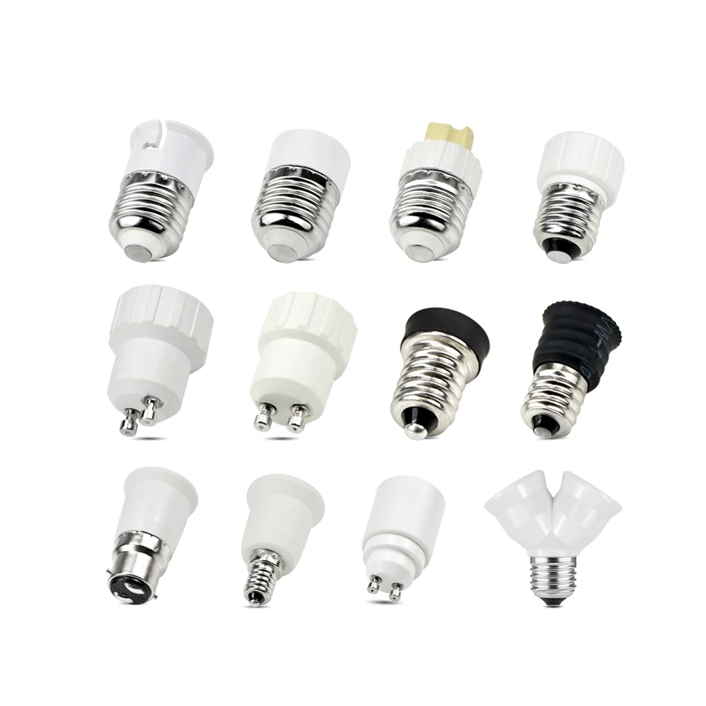 Socket Adapter GU10 G9 B22 E27 E14 E12  Home Light&Lighting Led Lamp Bulb Base Conversion Holder