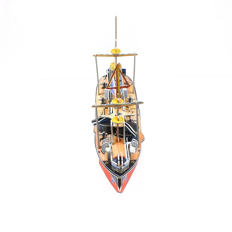 Navy Model Ding Yuan Ship  3D  Paper Puzzle  Hot Sale Educational DIY Toys Fancy Toys  Jigsaw Puzzle