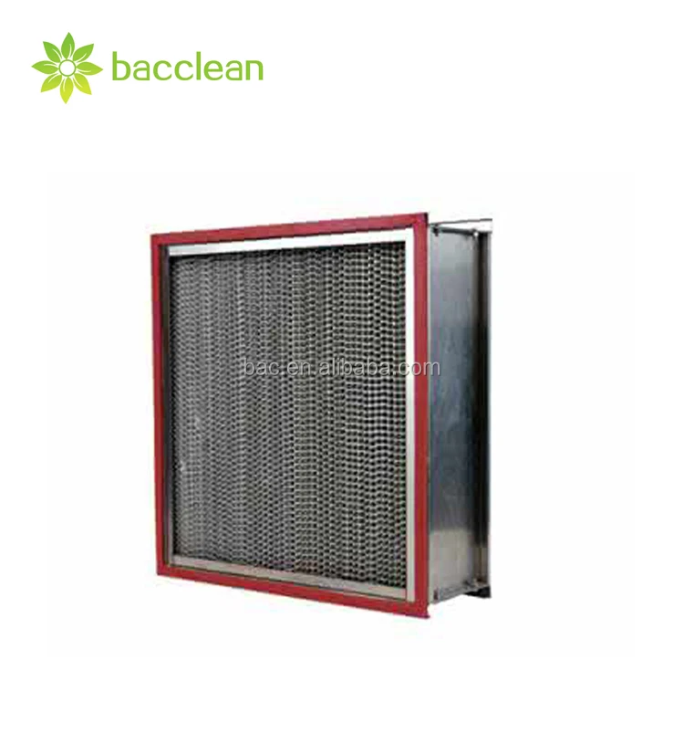 h13 h14 high dust capture capacity heat-resistance deep-pleated high efficiency hepa filter for Factory