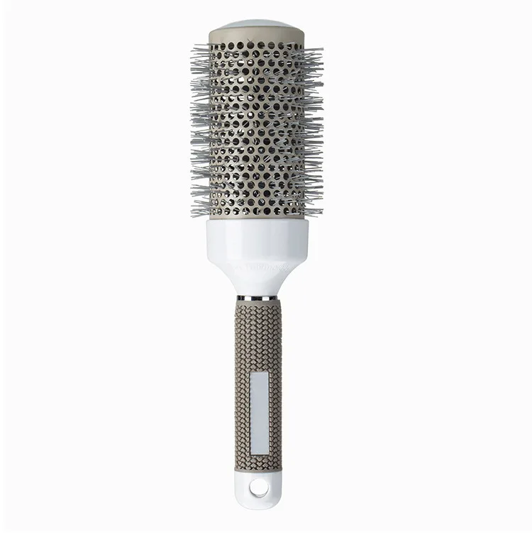 Mauri Salon Boar Bristle Round Ceramic Hair Comb with Custom Logo for Drying Hair Curling Styling Blow Drying