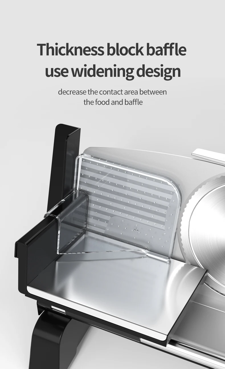 Home electric potato slicer 7.5', 200W, multifunctional vegetable cutter slicer tabletop meat processing equipment