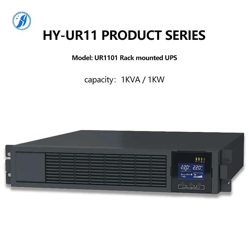 Высокочастотный онлайн-ИБП для домашнего использования однофазный свинцово-кислотный стоечный 1000ВА/1000Вт 50/60Гц с интерфейсом RS232