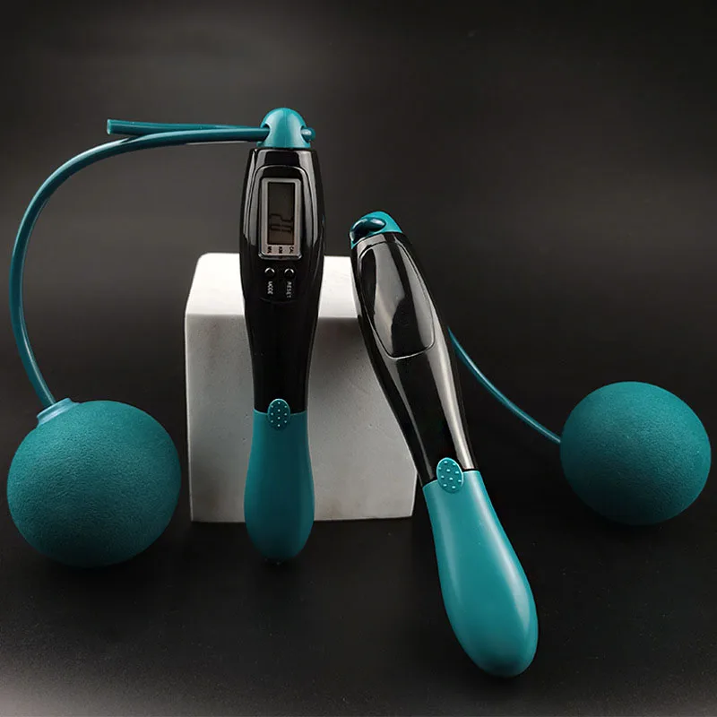Electronic Counting Cordless Skipping Rope Big Ball Load-bearing Adult Smart Wire Skipping Rope