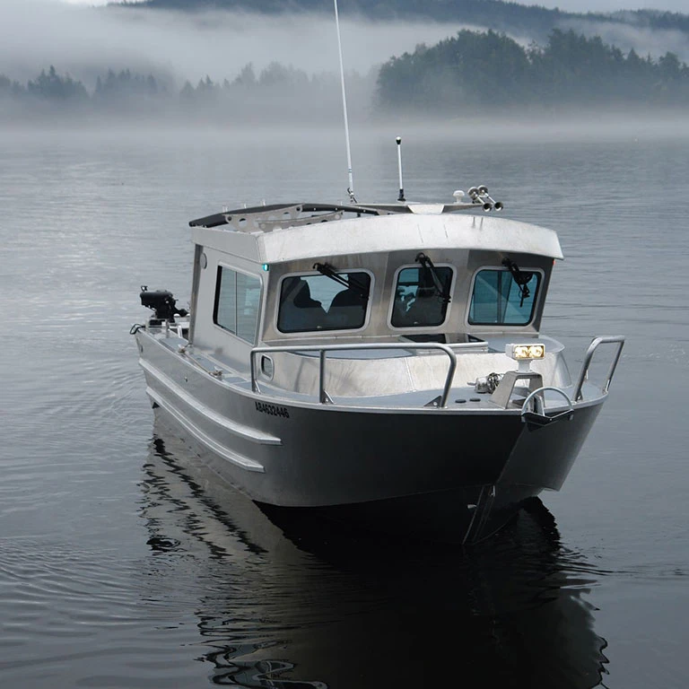 Kindle 25ft Elaborate welded aluminum fishing  cabin house landing craft sailing speed boat for  sale