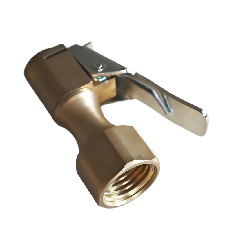 Factory Brass Air Chuck Tire Chuck Heavy Duty Lock On Tire Inflator Chuck With Clip