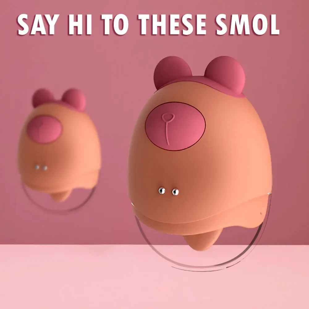 Mini Cute Bare Tongue Licking Vibrator Adult Sex Toy For Women Nipple Pussy Licking Vibrator Female Masturbator Toys