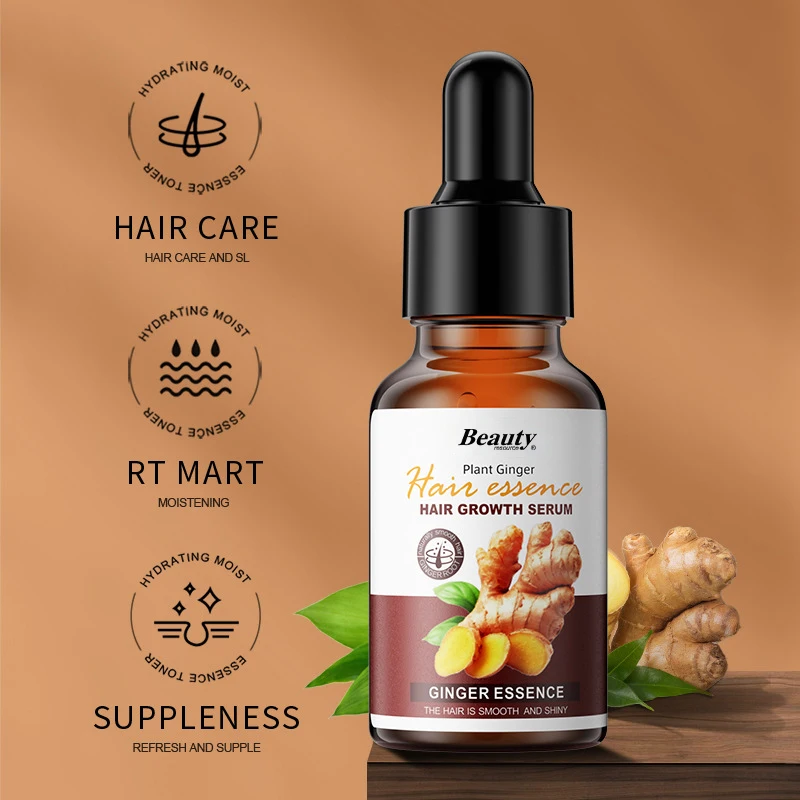 Customized Organic Repair women Man care ginger hair growth serum private label liquid hair oils for hair growth oil serum