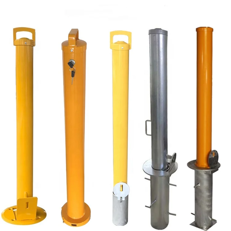 Key Lockable Bollard/Fold Down Bollards/removable parking safety bollards