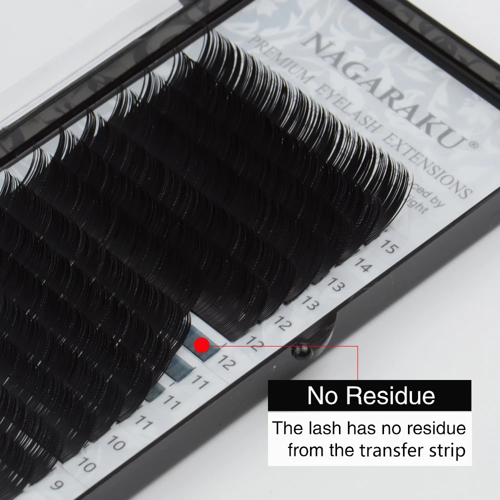 NAGARAKU mix length eyelash extension synthetic mink pesta as pelo a pelo super professional dai pesta as nagaraku