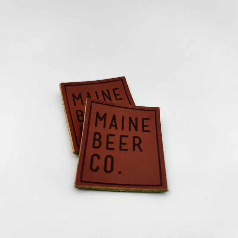 OEM Labels Factory Custom Heat Press Name Logo Genuine Leather Jacket Clothes Patches with Iron on