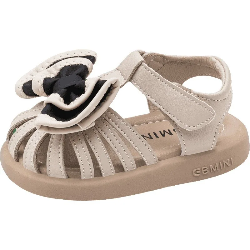 Ebmini summer  fashion all-match tip-binding  breathable comfortable soft sole casual princess toddler sandals