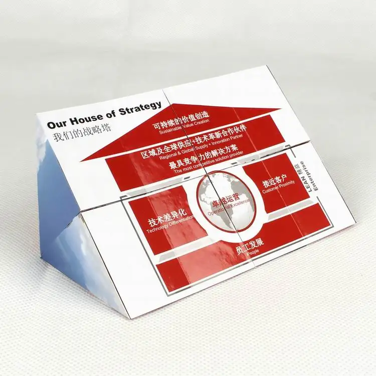 10x10x10cm cube professional customized magic puzzle folding cube Calendar Cube for advertisement