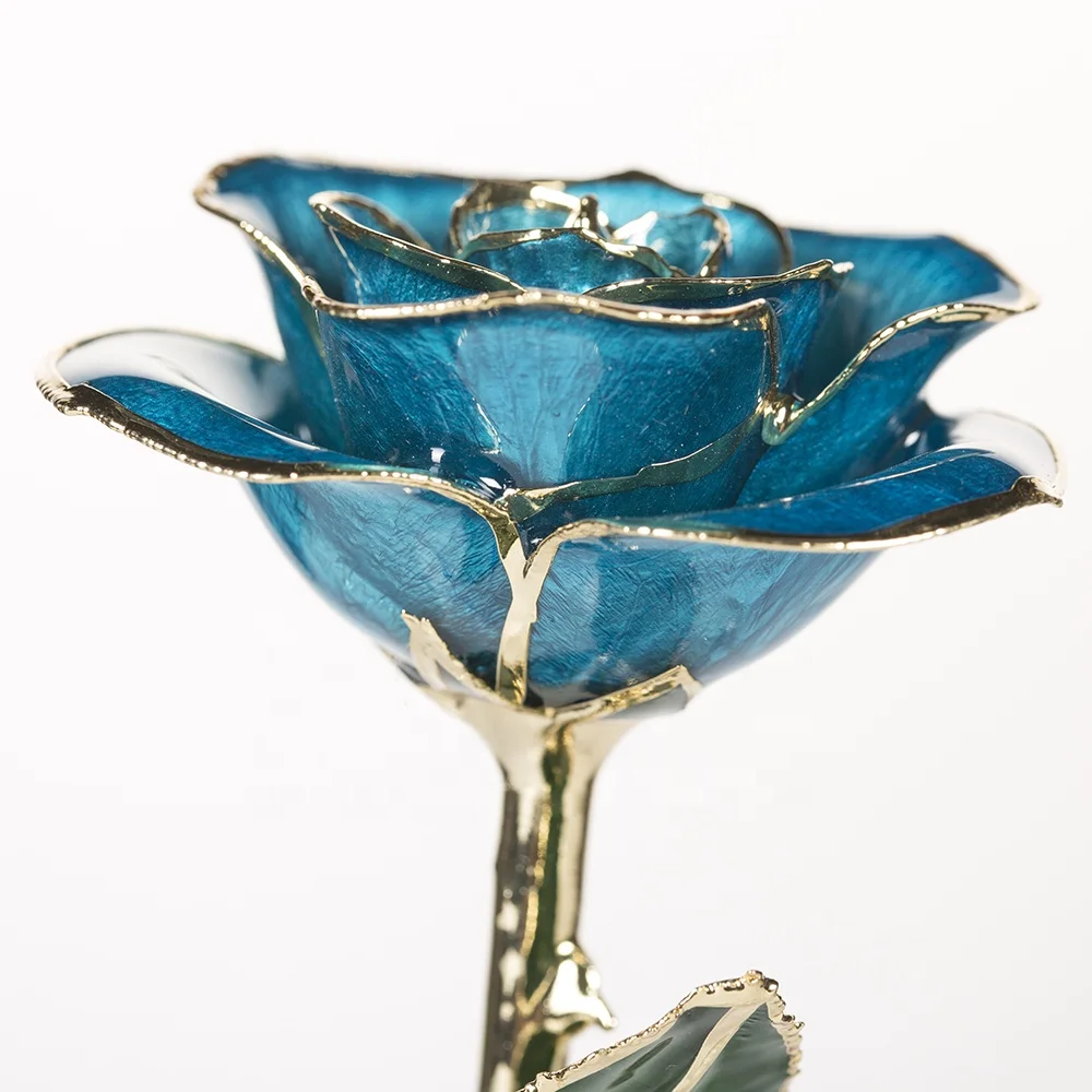 24K Gold Plated Real Preserved Fresh Eternal Rose Flower real preserved rose  handmade preserved rose Preserved Flower Gift