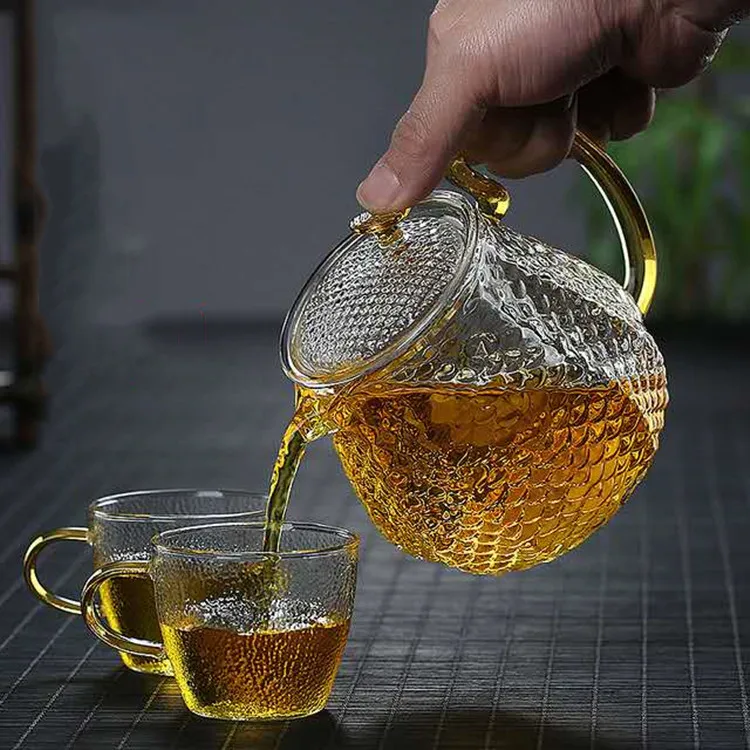 Hot Sale 500ml Teapot Set With Cup Black Tea Green Teapot For Drinking Set