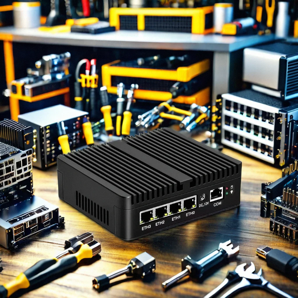 i7 Educational Desktop PC Industrial Mini PC with Fan RJ45 LAN for US AU CN Plugs Linux OS Mini OPS PC