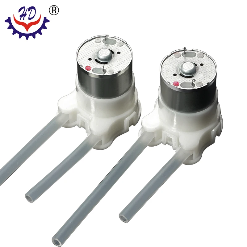 Micro DC peristaltic pump 3.7V 6V 12V gear motor peristaltic pump for automatic mobile phone washing