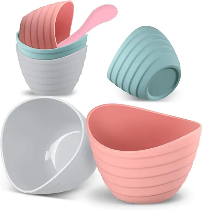 YDS Mini Silicone Pinch Bowls Multicolored Silicone Condiment Bowls Silicone Measuring Bowls