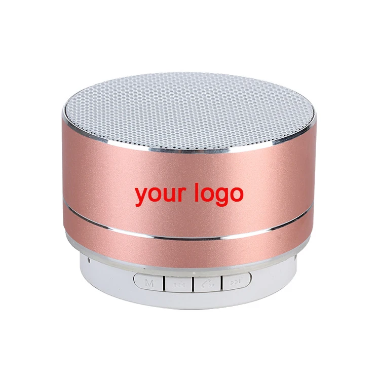 Hot selling colorful small round mini portable wireless speaker A10 metal fm radio bluetoothes speaker