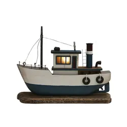 YBOX vintage sea style  boat table decoration handmade oat home decor