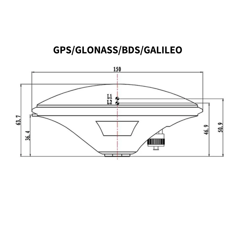BDS GPS GLONASS GALILEO система сопоставления антенна высокоточная съемка многочастотная полнодиапазонная измерительная RTK