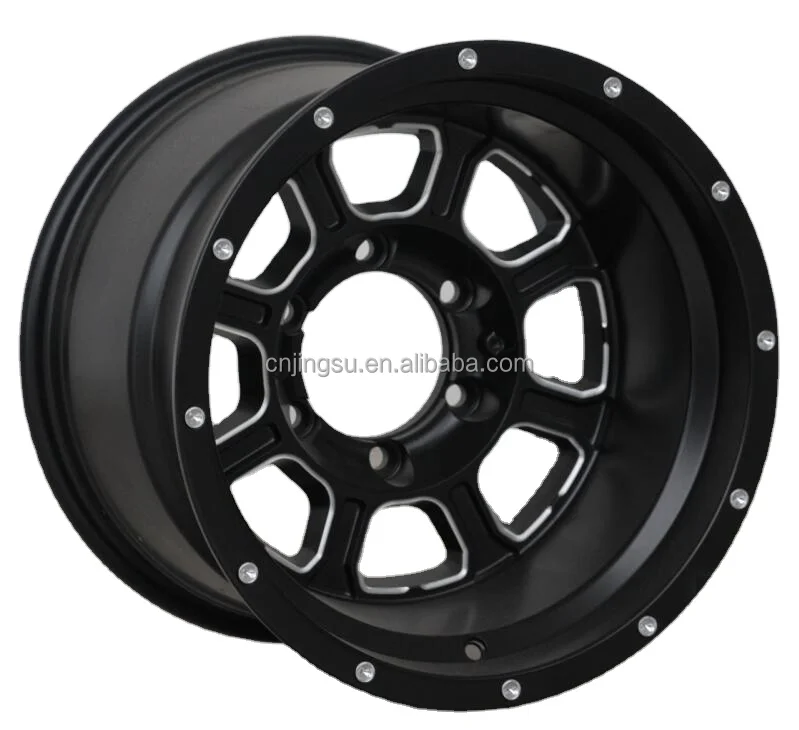 
Custom 15 Inch 16 Inch Deep Lip Aluminum Alloy Wheels PCD 139.7 Offset -44 Off-Road Wheels 
