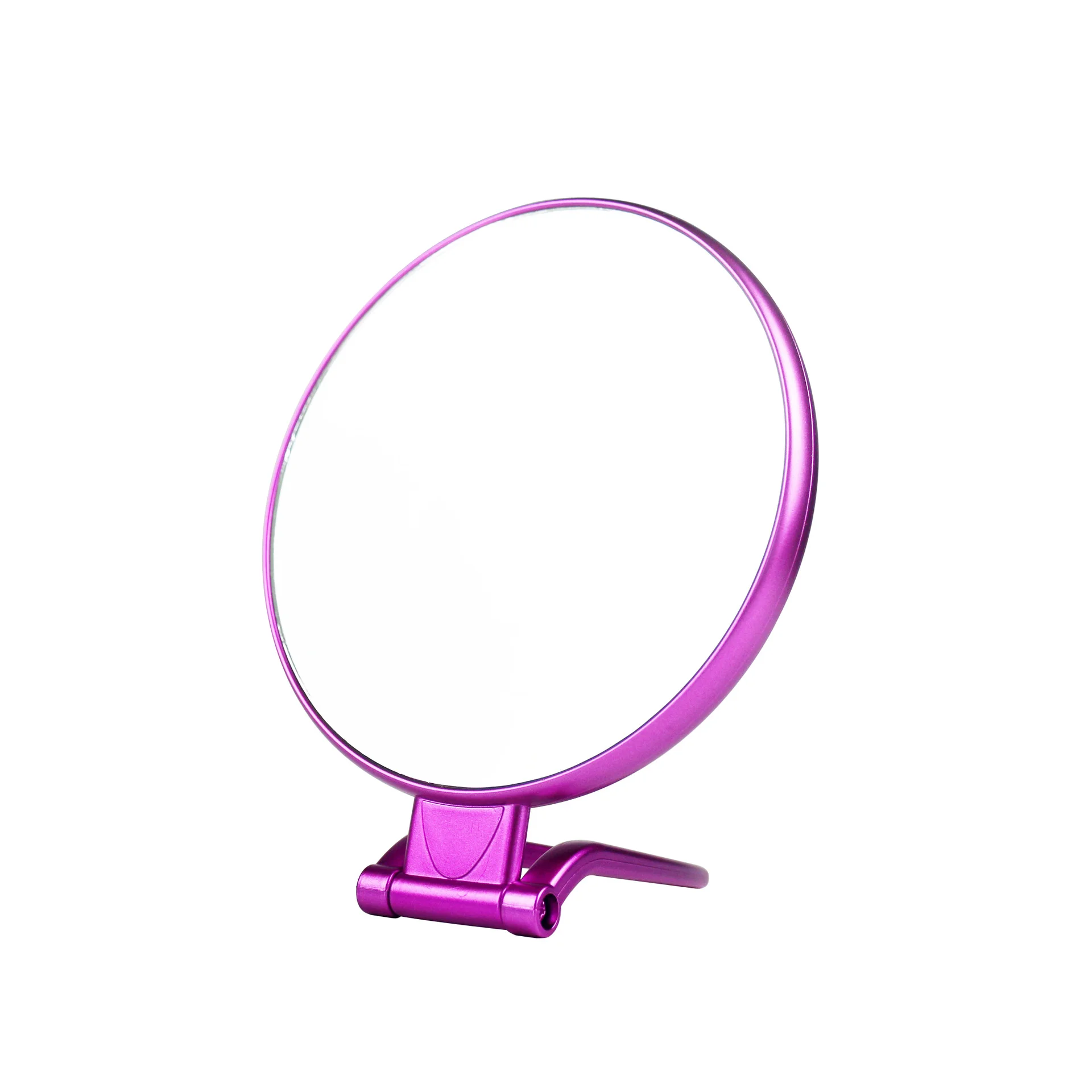 private label frame enlarged folding double-sided  Cosmetic Hand Held Makeup Mirror With Handle