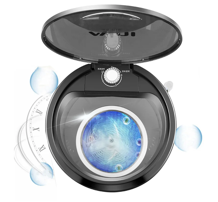 Blu-ray Bacteriostatic Portable Mini Washing Machine Household Automatic Dormitory Baby Underwear Socks Washing Machine